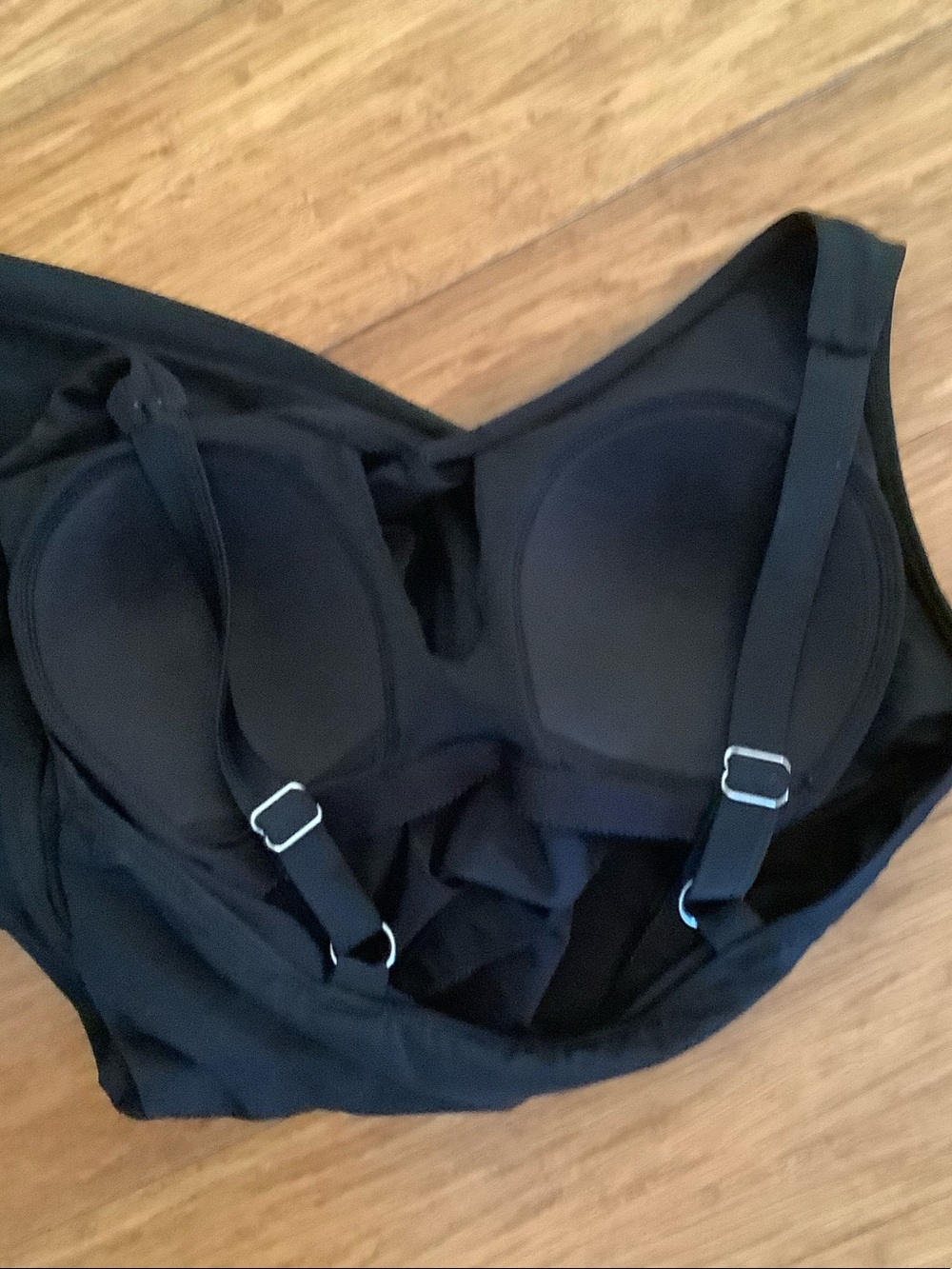 Denim&Co Black One-Piece Swimdress - Picture 7 of 9